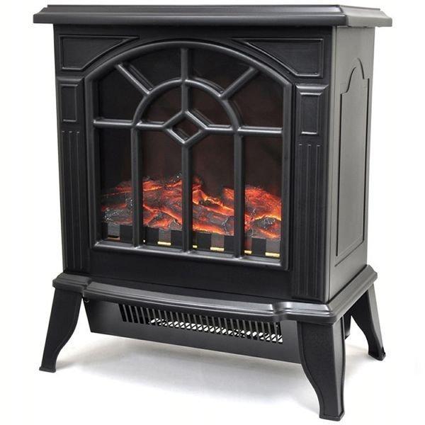 黒い暖炉風ハロゲンヒーター VERSOS（ベルソス） ヒーター おしゃれ 暖炉 暖炉型 ファンヒーター