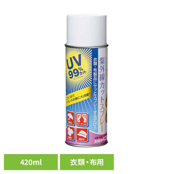 紫外線カット 99％カット 衣類 帽子 日傘 ベビーカー カーテン 大容量 布製品 さっとスプレー 衣類の紫外線カットスプレー