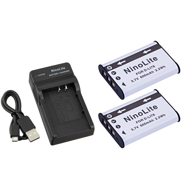 USB充電器 と バッテリー2個セット DC16 Nikon EN-EL11 互換バッテリー