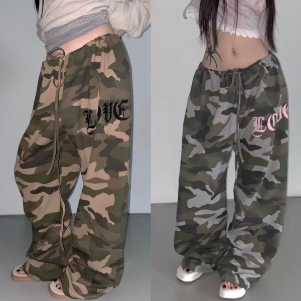 迷彩柄 パンツ カモフラ 韓国 ストリート系 ダンス 衣装 Y2K