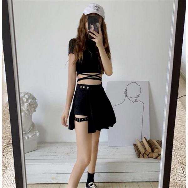 ガーター ベルト スカート プリーツ ミニ ショート丈 韓国 ストリート ダンス 衣装 地雷 K Pop Hiphop オルチャン パンツ V系 ボトムス Sk 593 メール便ok Buyee Buyee Japanischer Proxy Service Kaufen Sie Aus Japan