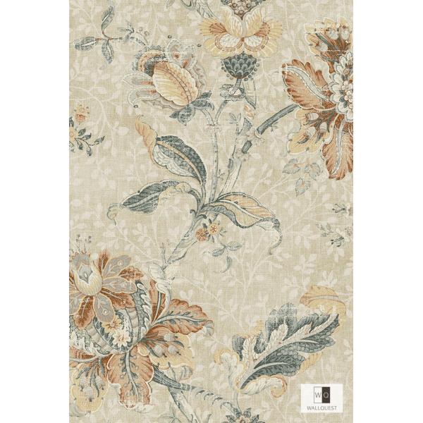 輸入壁紙 Wallquest The Bloominghouse 6 Rn フラワー 花 クラシック 織物 カラフル ベージュ ブラウン Buyee Buyee Jasa Perwakilan Pembelian Barang Online Di Jepang