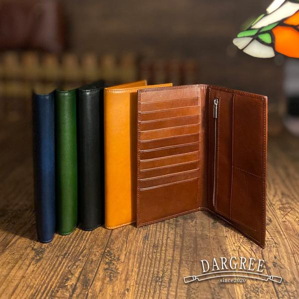 長財布 財布 メンズ 本革 薄い 薄型 スリム 二つ折り 小銭入れあり カードケース 札入れ DARGREE ダーグリー