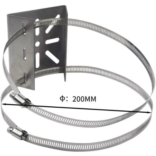 防犯カメラ 取付金具 ポール ステンレスバンド2本付き 取付け ブラケ