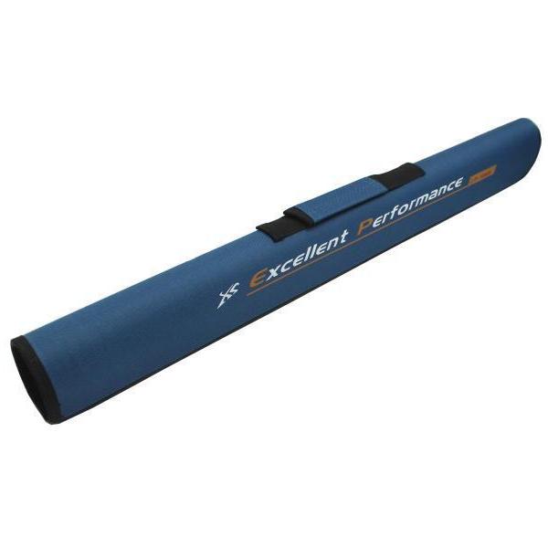 スピニングロッドケース／箱・新品 65cm ネイビー セミハード ロッドケース エクセル JP3065 ストレート
