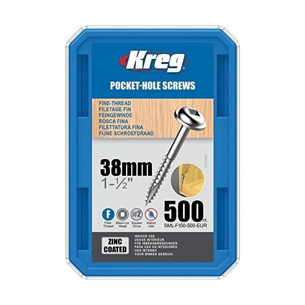 Kreg ポケットホールスクリュー 38mm 細目 (500本入)