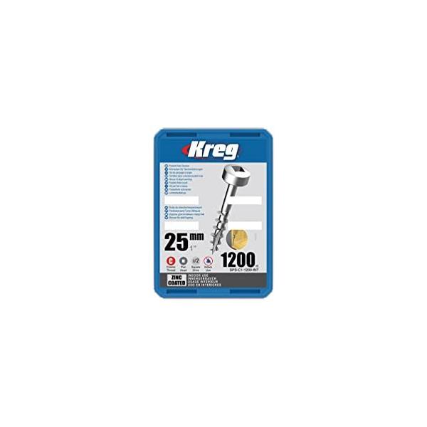 Kreg パンヘッドスクリュー 25mm 粗目 (1200本入)