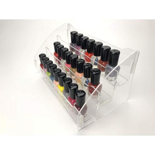 Lanscoee ネイルスタンド マニキュア収納 マニキュアスタンド ネイルカラー 口紅 ホルダー ジェルネイル 収納 展示 ディスプレイ Prettyfunnyballoons Com