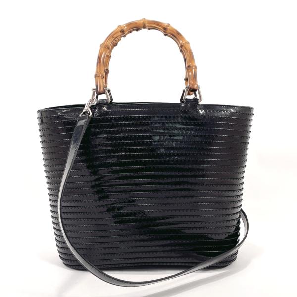 GUCCI  バンブー ライン ナイロンキャンバス×パテントレザーバッグ 楽天市場】【バッグ】GUCCI グッチ バンブー バニティバッグ