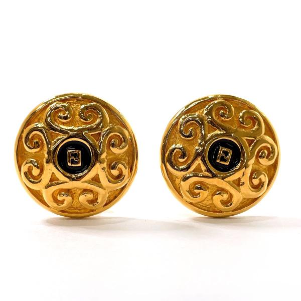FENDI（フェンディ） イヤリング ヴィンテージ アクセサリー FF メタル
