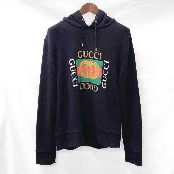 GUCCI フーディー　パーカー　プルオーバー ヴィンテージ加工 454585 GUCCI グッチ パーカー プルオーバー フーディー 454585