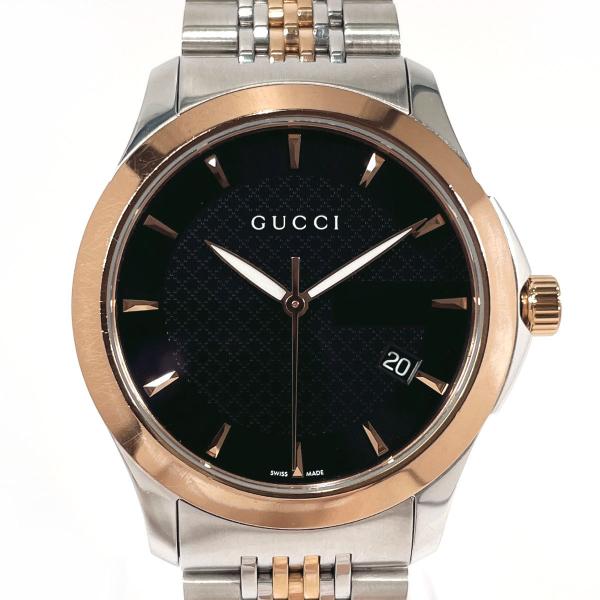 グッチ 126.4 GGスプリーム ゴールドビー Gタイムレス クォーツ 時計 Gucci Stainless Steel Canvas 38mm G-Timeless GG Supreme Bee Quartz