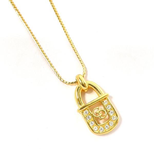 オールドディオール 南京錠型 ネックレス ロゴ 喜平チェーン ゴールド系 鍵 楽天市場】ブランド ネックレス 南京錠（ブランドディオール