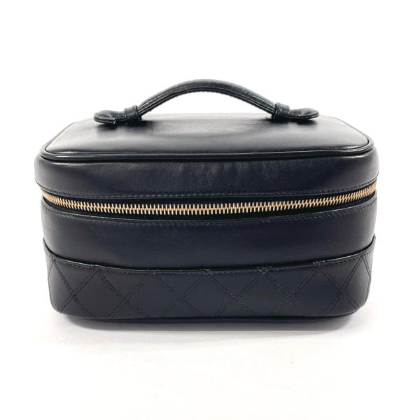 シャネル バニティバッグ ピコローレ ブラック レザー 化粧ポーチ CHANEL（シャネル） ハンドバッグ バニティ ポーチ メイクポーチ