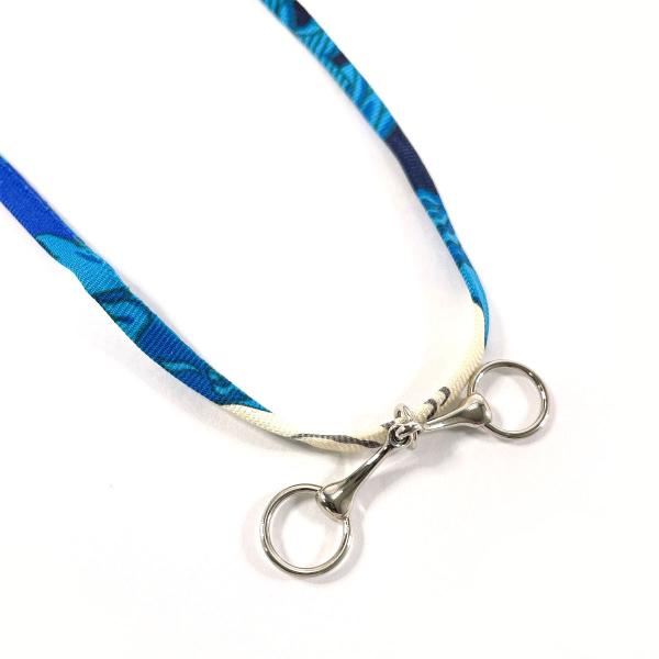 美品 HERMES トゥールビヨン ホース シルク ネックレス チョーカー 箱付 jpbrands_f4075683