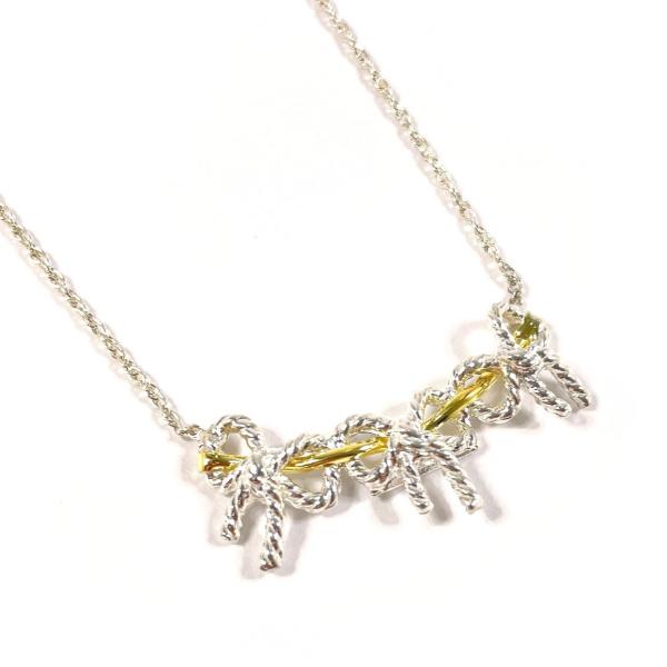 TIFFANY&Co.（ティファニー） ネックレス トリプルリボン シルバー925