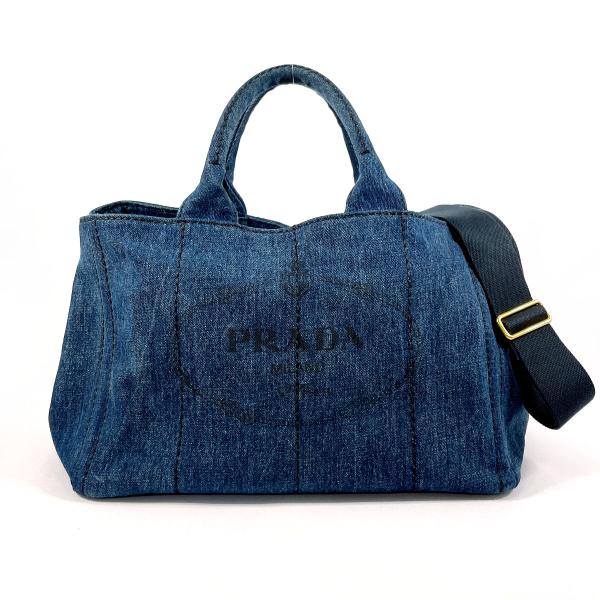 ■美品■　プラダ カナパM 2WAY トート ハンド ショルダー バッグ キャンバス ホワイト ネイビー ボーダー B2642B 【423468】9 楽天市場】プラダ □美品□ カナパM 2WAY トート ハンド ショルダー