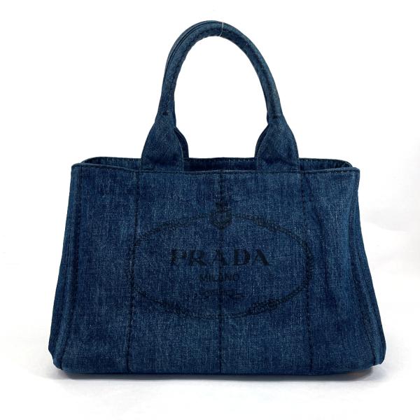 PRADA（プラダ） トートバッグ ハンドバッグ B1877B カナパ M デニム