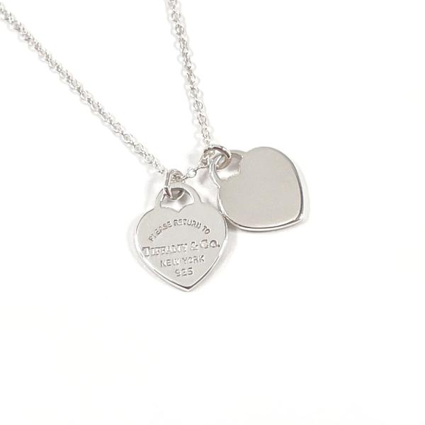 美品 ティファニー ネックレス リターントゥ ハート シルバー 925 ミニ TIFFANY&Co.（ティファニー） ネックレス リターントゥ ミニ ダブル