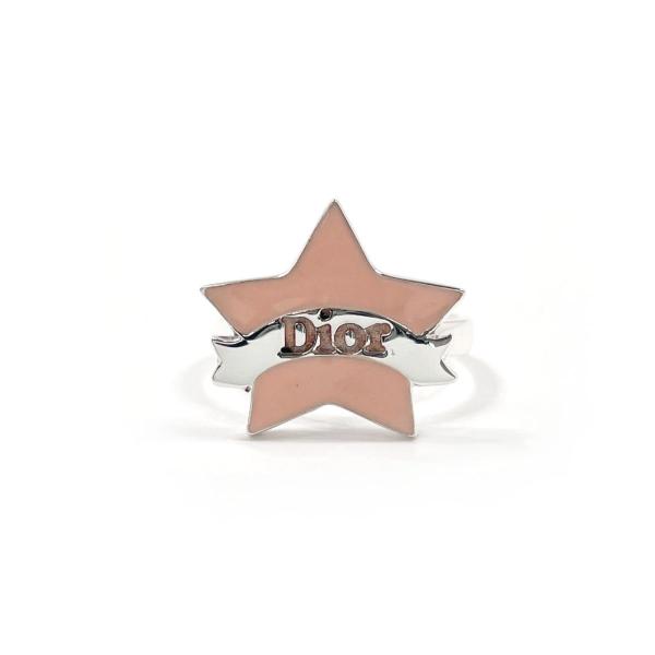 10号 ディオール Dior リング・指輪 スター リボン シルバー925 ピンク