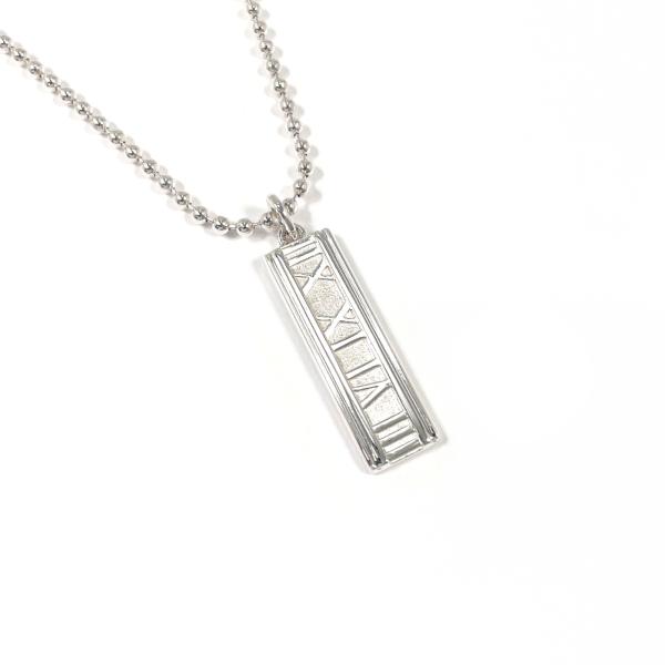 【希少】ティファニー　アトラス　バー　ネックレス　シルバー　社外ボールチェーン TIFFANY&Co.（ティファニー） ネックレス アトラス バー ボール