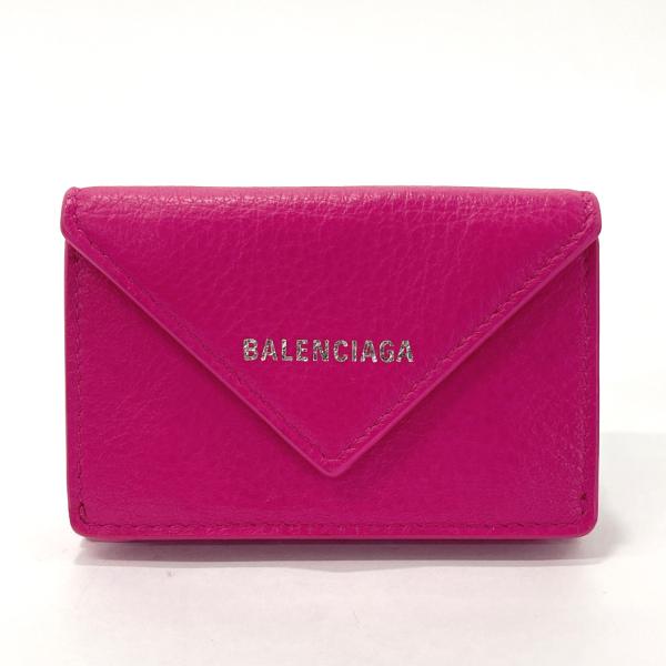 BALENCIAGA（バレンシアガ） 三つ折り財布 コンパクト財布 ロゴ 391446