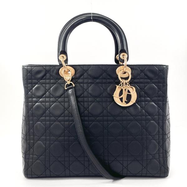 ディオール Dior ハンドバッグ レディディオール ラージ カナージュ