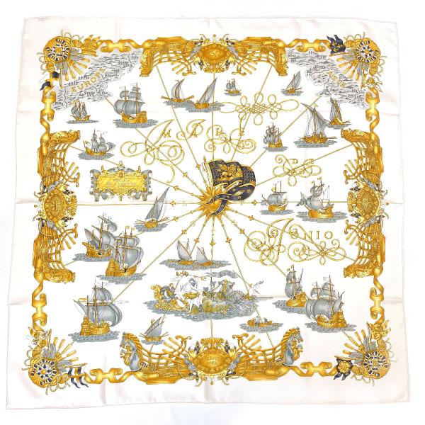 HERMES（エルメス） スカーフ カレ 90 VOILES DE LUMIERE 光の帆船