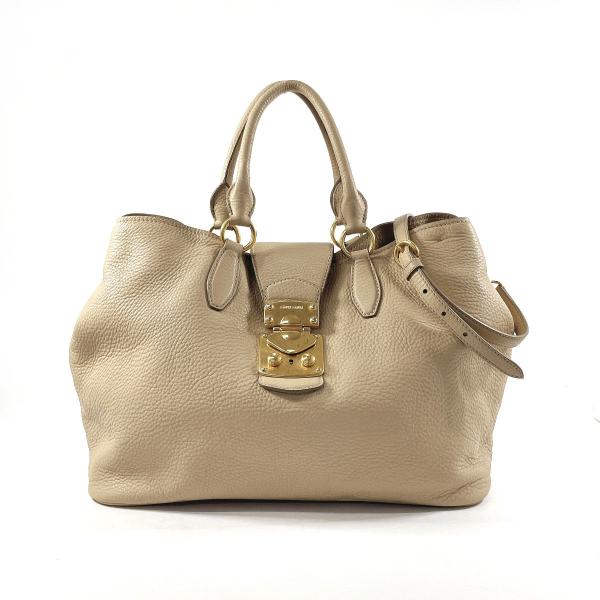 miu miu（ミュウミュウ） ハンドバッグ ショルダーバッグ 2WAY レザー 