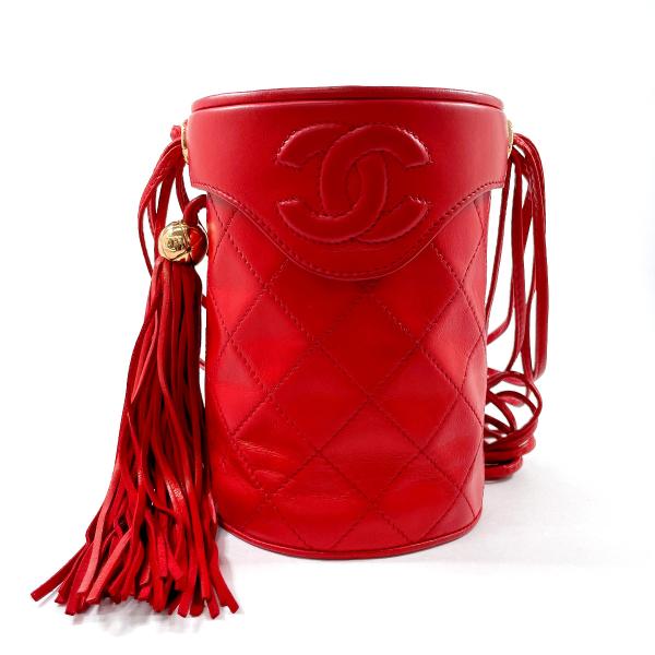 CHANEL フリンジマトラッセ バニティ ビジューチェーン ショルダーバッグ CHANEL（シャネル） ショルダーバッグ バニティバッグ フリンジ ココ