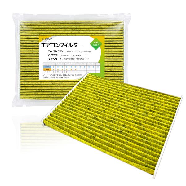 KURVE エアコンフィルター 脱臭 花粉 MRワゴン ハスラー パレット ラパン ワゴンR モコ ルークス AZワゴン フレアワゴン フレアクロスオーバー C