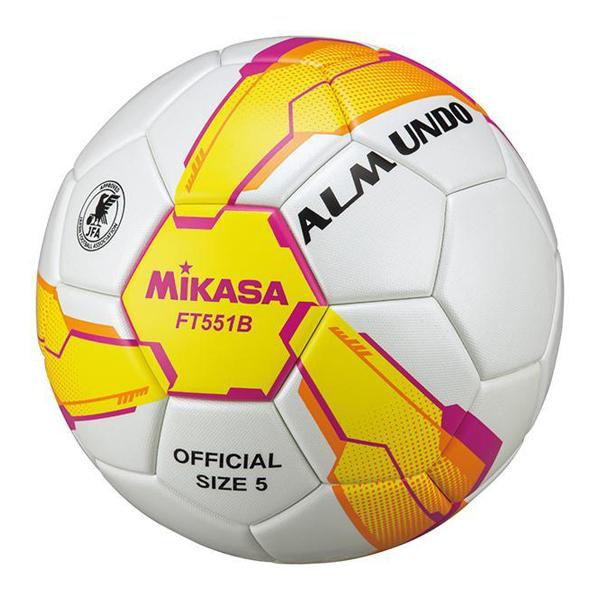 MIKASA（ミカサ） サッカーボール 5号 ALMUNDO 黄ピンク 検定球 貼り