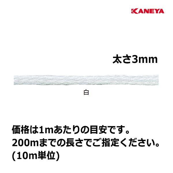 カネヤ PEブレードロープ3 出荷単位10ｍ KR-1123A ＜2024CON＞