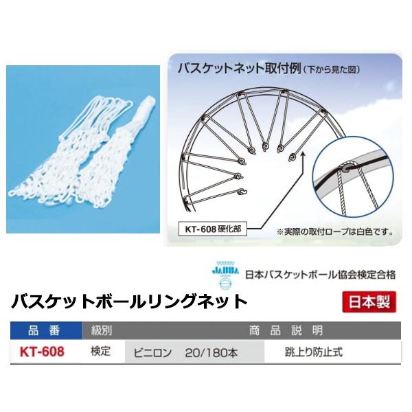 寺西喜 検定品 バスケットボールリングネット ビニロン 20／180本 跳