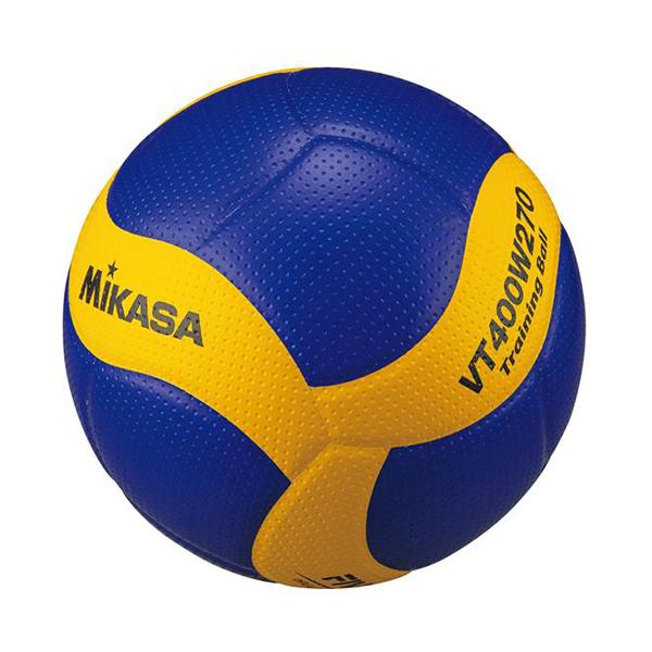 バレーボール MIKASA（ミカサ） バレーボール 4号 トレーニング270g 黄×青 VT400W270