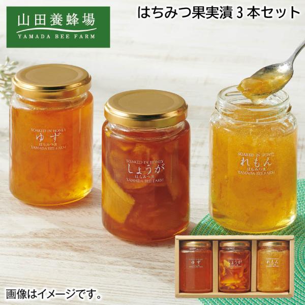 お歳暮 2024 早割 ＜山田養蜂場＞はちみつ果実漬3本セット : 郵便局