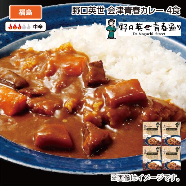 野口英世 会津青春カレー Ｂ（４食）