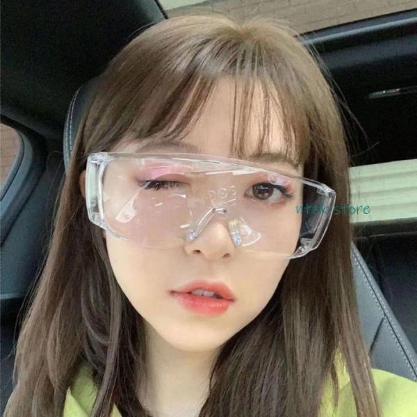 商品名: 透明 ゴーグル 5個セット 保護メガネ 保護めがね 保安鏡 目を保護 防風 防塵 透明 眼鏡併用可能 通気防護 細菌飛沫防止 花粉症対策 マスク併用 防曇                            商品説明:防じん対策...