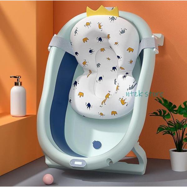 商品名:ベビーバスクッション 折り畳み式ベビーバス専用 洗い替えクッション バスクッション ベビー 赤ちゃん お風呂 沐浴 バス バスタブ 洗い替え 収納 柔らかい お風呂 沐浴 バス ペットバス ペット用                 ...