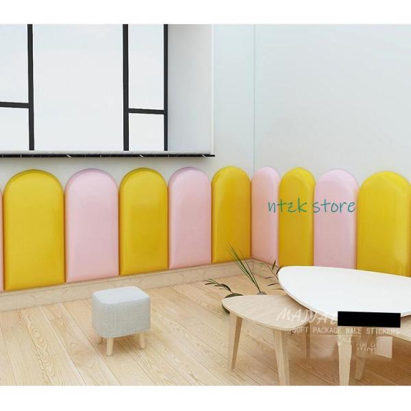 商品名:ウォールクッション 壁クッション セーフティーグッズ ベビーガード テープ付き ケガ防止 キッズ ベビー 遊び場 コーナークッション クッションマット プレイマット                            商品説明:全...