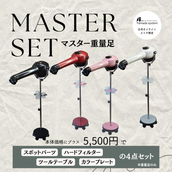 マスター重量足セット HTD550本体＋【スポットパーツ】【ハードフィルター】【ツールテーブル】【カラープレート】セット