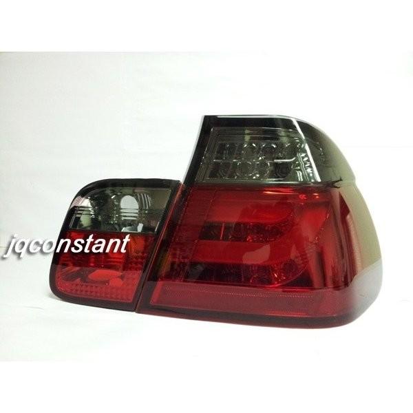 BMW E46 1998-2001y 前期用 セダン ファイバーLEDテールランプ レッド