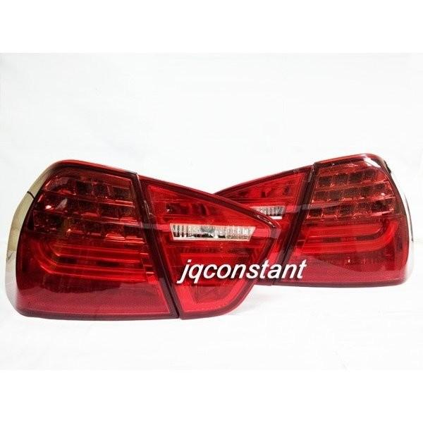 2005-2009y BMW E90 前期用 ファイバーLEDテールランプ レッドクリア 