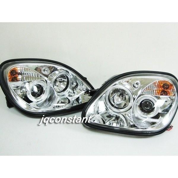 ベンツ SLK R170 イカリング プロジェクターヘッドライト クローム