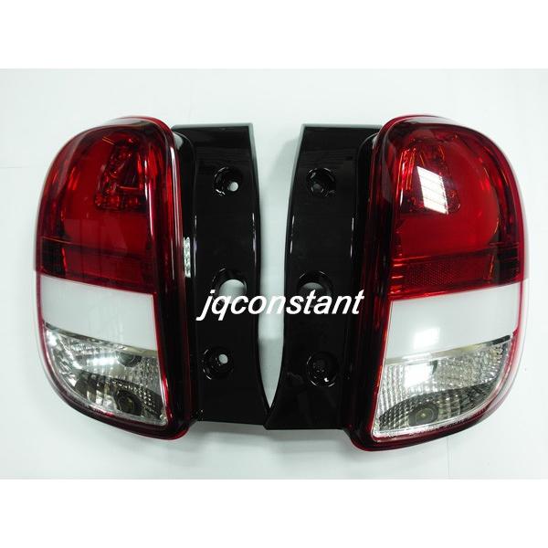 2010-2013y K13 マーチ ファイバーLEDテールランプ レッドクリア