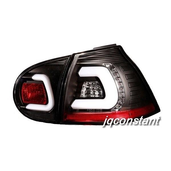 2003-2008y ゴルフ V 5 ファイバー LEDテールランプ 日本仕樣 ブラック