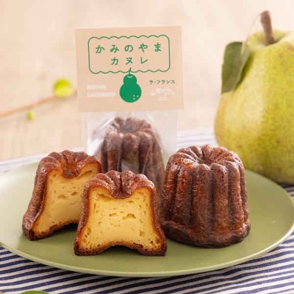 【セット内容・内容量（約）】焼き菓子（ラフランスカヌレ）３個【賞味期限】製造日より１4日【配送温度帯】常温便【加工地】山形県ご注文に関する注意事項■離島の場合、ショップガイドに表示されている地域以外でもお届けできない場合があります。 ■のし...