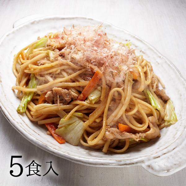 麺のしなやかなコシとオリジナルソースの甘みには、発祥地ならではの工夫とこだわりがあります。小倉っ子のたくましさと暖かさの香る下町の味「小倉発祥焼うどん」を是非ご賞味下さい。【産地】福岡県【内容量】乾麺100g×5本（5食分）、ソース 40g...