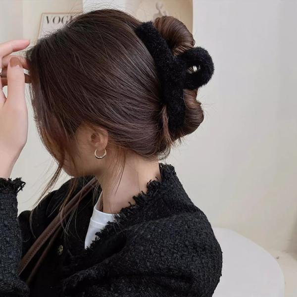 ヘアクリップ ファー ふわふわ 全3色 もこもこ acc00018   ヤマト