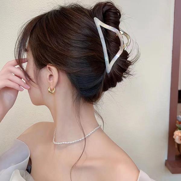ヘアクリップ 大きめ バンスクリップ 3色 ヘアアクセサリー 髪留め 上品 エレガント フォーマル 結婚式 成人式 パーティー オフィス